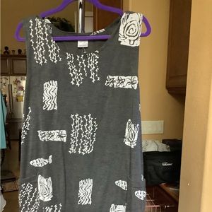 Gray sleeveless dress